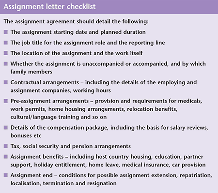 Writing an assignment agreement - ECA International